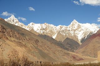 33 Looking East To Mountains and Eroded Hills From Kerqin Camp Late Afternoon In The Shaksgam Valley On Trek To K2 North Face In China.jpg